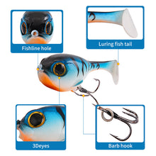 Load image into Gallery viewer, 1PC 6CM/9.7G Lure Simulation Pufferfish Surface Jumping Fish Bait T-Tail Submerged Fake Bait For Bass And Mandarin Fish
