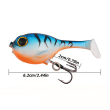 Load image into Gallery viewer, 1PC 6CM/9.7G Lure Simulation Pufferfish Surface Jumping Fish Bait T-Tail Submerged Fake Bait For Bass And Mandarin Fish

