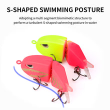 Load image into Gallery viewer, 1PC 6.5G/6CM Lure Double-Hook Slow-Sinking Bionic Shark Bait Multi-Section Micro Pencil Bait For Bass And Topmouth Culter
