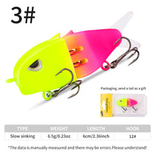 Load image into Gallery viewer, 1PC 6.5G/6CM Lure Double-Hook Slow-Sinking Bionic Shark Bait Multi-Section Micro Pencil Bait For Bass And Topmouth Culter
