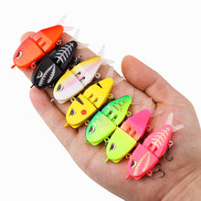 Load image into Gallery viewer, 1PC 6.5G/6CM Lure Double-Hook Slow-Sinking Bionic Shark Bait Multi-Section Micro Pencil Bait For Bass And Topmouth Culter
