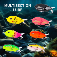 Load image into Gallery viewer, 1PC 6.5G/6CM Lure Double-Hook Slow-Sinking Bionic Shark Bait Multi-Section Micro Pencil Bait For Bass And Topmouth Culter
