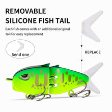 Load image into Gallery viewer, 1PC 6.5G/6CM Lure Double-Hook Slow-Sinking Bionic Shark Bait Multi-Section Micro Pencil Bait For Bass And Topmouth Culter
