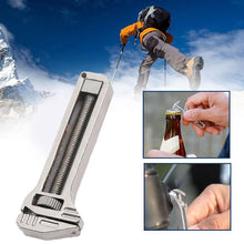 Load image into Gallery viewer, 1PC Multi-Functional Compact Zinc Alloy Auxiliary Tool Adjustable Wrench Outdoor Bottle Opener Screwdriver

