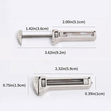 Load image into Gallery viewer, 1PC Multi-Functional Compact Zinc Alloy Auxiliary Tool Adjustable Wrench Outdoor Bottle Opener Screwdriver
