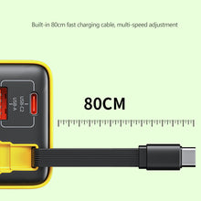 Load image into Gallery viewer, 65W USB-C Charging Head Fast Charger With Built-in 80cm TypeC Cable Suitable for iPhone16 15 Promax PD 40W 27W Xiaomi Samsung
