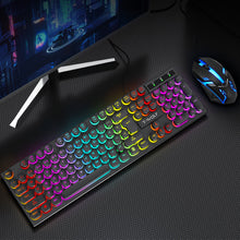 Load image into Gallery viewer, 104Keys Shadow Mechanical Feeling Cool Lighting Desktop Computer Laptop Esports Game Illuminated Wired Keyboard
