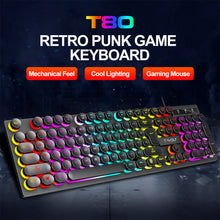 Load image into Gallery viewer, 104Keys Shadow Mechanical Feeling Cool Lighting Desktop Computer Laptop Esports Game Illuminated Wired Keyboard
