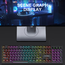 Load image into Gallery viewer, 104Keys Shadow Mechanical Feeling Cool Lighting Desktop Computer Laptop Esports Game Illuminated Wired Keyboard
