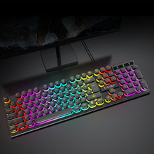 Load image into Gallery viewer, 104Keys Shadow Mechanical Feeling Cool Lighting Desktop Computer Laptop Esports Game Illuminated Wired Keyboard
