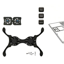 Load image into Gallery viewer, USB Mini Laptop Fan Stand Notebook Foldable Folding Fan Cooler Notebook Cooling Pad Radiator Cooler Master Computer Accessories
