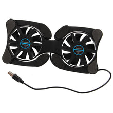 Load image into Gallery viewer, USB Mini Laptop Fan Stand Notebook Foldable Folding Fan Cooler Notebook Cooling Pad Radiator Cooler Master Computer Accessories
