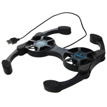 Load image into Gallery viewer, USB Mini Laptop Fan Stand Notebook Foldable Folding Fan Cooler Notebook Cooling Pad Radiator Cooler Master Computer Accessories
