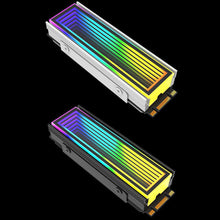 Load image into Gallery viewer, ARGB AURA Plug Sync Computer SSD M2 Radiator Aluminum PC RGB M.2 Nvme Cooler Heatsink Solid State Drive Heat Sink Cooler
