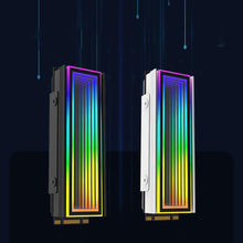 Load image into Gallery viewer, ARGB AURA Plug Sync Computer SSD M2 Radiator Aluminum PC RGB M.2 Nvme Cooler Heatsink Solid State Drive Heat Sink Cooler
