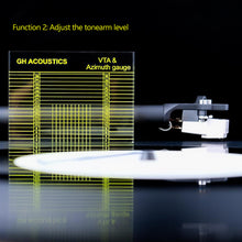 Load image into Gallery viewer, Turntable Cartridge Tonearm VTA Balance Measuring Azimuth Horizontal Adjustment Ruler Tool For LP Vinyl Record Player Phonograph
