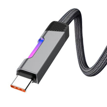 Load image into Gallery viewer, RGB Fast Charging Cable 100W 6A USB Type C Charge Cable with RGB Ambient Light
