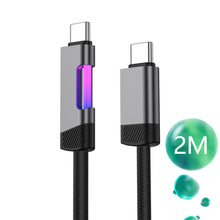 Load image into Gallery viewer, RGB Fast Charging Cable 100W 6A USB Type C Charge Cable with RGB Ambient Light
