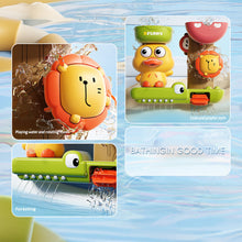 Load image into Gallery viewer, Colorful Rotating Duck Water Wheel Toy for Babies Splash Bath Time Fun with Suction Cups Parent-Child Bath Sensory Toy for Toddlers
