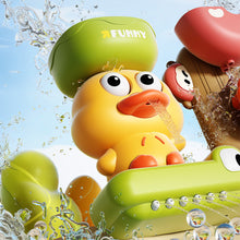 Load image into Gallery viewer, Colorful Rotating Duck Water Wheel Toy for Babies Splash Bath Time Fun with Suction Cups Parent-Child Bath Sensory Toy for Toddlers
