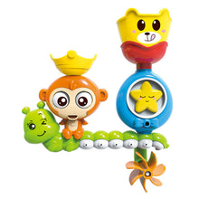 Load image into Gallery viewer, Rotating Water Wheel Toy for Baby Shower Monkey/Crab Sensory Suction Cup Water Activity Toy Bathtub Spinner Parent-Child Bath Toy
