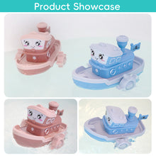 Load image into Gallery viewer, Educational Mechanical Bath Boats Set Safe Splash Play Water Boats Parent-Child Bath Interaction Toys for Bathtub Fun
