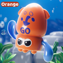 Load image into Gallery viewer, Cute Wind-Up Bath Octopus Toy Non-Battery Water Play Squid Easy-Wind Bathtime Fun Montessori Sensory Bath Toy
