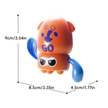 Load image into Gallery viewer, Cute Wind-Up Bath Octopus Toy Non-Battery Water Play Squid Easy-Wind Bathtime Fun Montessori Sensory Bath Toy

