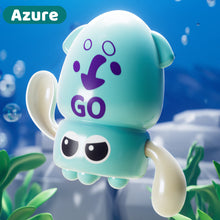 Load image into Gallery viewer, Cute Wind-Up Bath Octopus Toy Non-Battery Water Play Squid Easy-Wind Bathtime Fun Montessori Sensory Bath Toy
