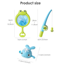 Load image into Gallery viewer, Magnetic Fishing Bath Toy Set Whale Water Play Develop Motor Skills Bathtub Fun Toy Interactive Water Activity Set
