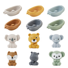 Load image into Gallery viewer, Stackable Bath Boats for Toddlers Water Play Animal Bath Stacking Boats with Puppets Sensory Bath Toys for Babies Parent-Child Bath Time
