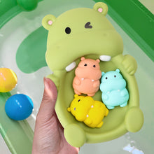Load image into Gallery viewer, Floating Animal Bath Toys Baby Bathtub Hippos Seals Otters Easy-Grip Colorful Bathtime Fun Interactive Water Activity Toys for Kids
