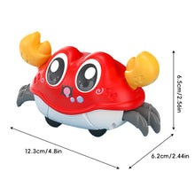 Load image into Gallery viewer, Crawling Dual Inertia Bubble Crab Toy Learning Through Play Walking Crab Toy Pull-Back Non-Battery Inertia Car for Kids
