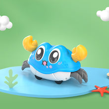 Load image into Gallery viewer, Crawling Dual Inertia Bubble Crab Toy Learning Through Play Walking Crab Toy Pull-Back Non-Battery Inertia Car for Kids
