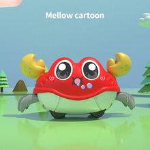 Load image into Gallery viewer, Crawling Dual Inertia Bubble Crab Toy Learning Through Play Walking Crab Toy Pull-Back Non-Battery Inertia Car for Kids
