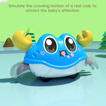 Load image into Gallery viewer, Crawling Dual Inertia Bubble Crab Toy Learning Through Play Walking Crab Toy Pull-Back Non-Battery Inertia Car for Kids
