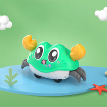 Load image into Gallery viewer, Crawling Dual Inertia Bubble Crab Toy Learning Through Play Walking Crab Toy Pull-Back Non-Battery Inertia Car for Kids
