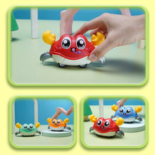 Load image into Gallery viewer, Crawling Dual Inertia Bubble Crab Toy Learning Through Play Walking Crab Toy Pull-Back Non-Battery Inertia Car for Kids
