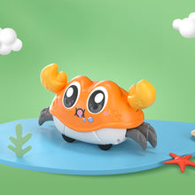 Load image into Gallery viewer, Crawling Dual Inertia Bubble Crab Toy Learning Through Play Walking Crab Toy Pull-Back Non-Battery Inertia Car for Kids
