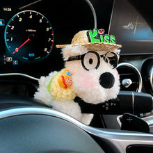 Load image into Gallery viewer, Plush Doll Car Windshield Wiper Turn Signal Switch Ornaments Decorations Dog Auto Interior Decoration Accessories Home Desk Ornament
