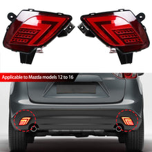 Load image into Gallery viewer, Pair Auto LED Rear Bumper Reflector Lights Driving Brake Warning Dynamic Turn Signal Lamps For Mazda CX5 CX-5 2012 - 2016 DC12V
