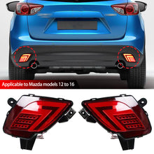 Load image into Gallery viewer, Pair Auto LED Rear Bumper Reflector Lights Driving Brake Warning Dynamic Turn Signal Lamps For Mazda CX5 CX-5 2012 - 2016 DC12V

