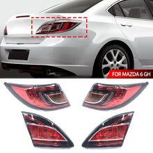 Load image into Gallery viewer, 1PC Car Rear LED Tail Lights Tail Brake Stop Signal Rear Lamp For Mazda 6 GH 2009-2012
