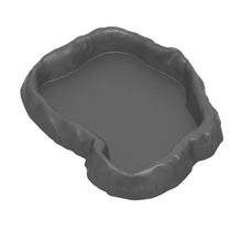 Load image into Gallery viewer, Simulated Natural Rock Shape Reptile Food Water Bowl Bathing Dish Dual Use Bowl For Turtles Lizard Snake Frog
