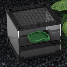Load image into Gallery viewer, Simulated Natural Rock Shape Reptile Food Water Bowl Bathing Dish Dual Use Bowl For Turtles Lizard Snake Frog
