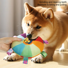 Load image into Gallery viewer, Interactive Dog Toy with bell Dog Bite Toys Flying Disc for Training and Play Stress Relief Plush Stuffed Dog Toy
