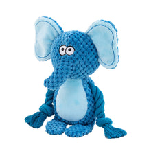 Load image into Gallery viewer, Dog Plush Chew Toy Cute Animals Shaped Pet Plush Cotton Rope Toy Interactive Toy Tug Of War Chew Resistan Squeaky Toy
