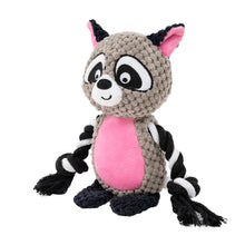 Load image into Gallery viewer, Dog Plush Chew Toy Cute Animals Shaped Pet Plush Cotton Rope Toy Interactive Toy Tug Of War Chew Resistan Squeaky Toy
