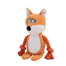 Load image into Gallery viewer, Dog Plush Chew Toy Cute Animals Shaped Pet Plush Cotton Rope Toy Interactive Toy Tug Of War Chew Resistan Squeaky Toy
