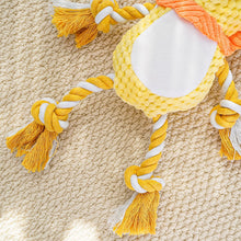 Load image into Gallery viewer, Colorful Animals Shaped Dog Stuffed Plush Bite Toy Interactive Pet Toy for Fun Pet Cotton Rope Chew Resistan Squeaky Toy
